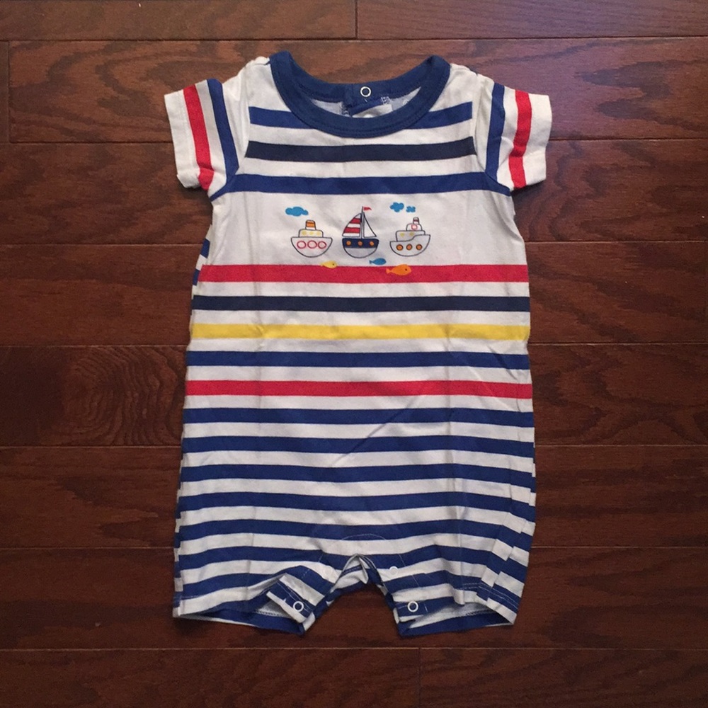 Koala Baby Striped Boat Onesie